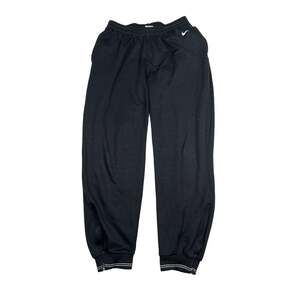 Nike VTG 90s Jogger Sweatpants Zip Ankle FLAW Black Youth Large 12/14